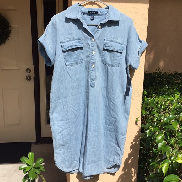 chaps denim dress